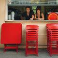 Thumbnail photo of Bistro Table 71 x 71 cm, Chili - Garden Table - Red - Metal