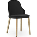 Thumbnail photo of Allez Chair Upholstered Ultra Leather Oak - Dining Chair - Black - H: 79 X L: 45 X D: 50 X Sh: 45,5 Cm