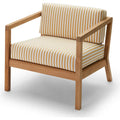 Thumbnail photo of Virkelyst Chair, Teak, Fossflakes Padding, Outdoor Textile /