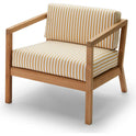 Virkelyst Chair, Teak, Fossflakes Padding, Outdoor Textile /