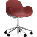 Form Armchair Swivel 5w Gas Lift Alu - Kontorstol - Aluminium / 3
