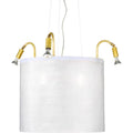 Thumbnail photo of Cirkus Ceiling Lamp, White Xorel, Natural - Pendant Lamps - Jonas Bohlin - White