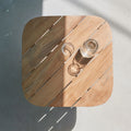Thumbnail photo of Lilium Lounge Table - Outdoor Coffee Table - Wood Colored - Metal/Wood