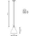 Thumbnail photo of No. 322XL Ceiling Lamp From Lampe Gras