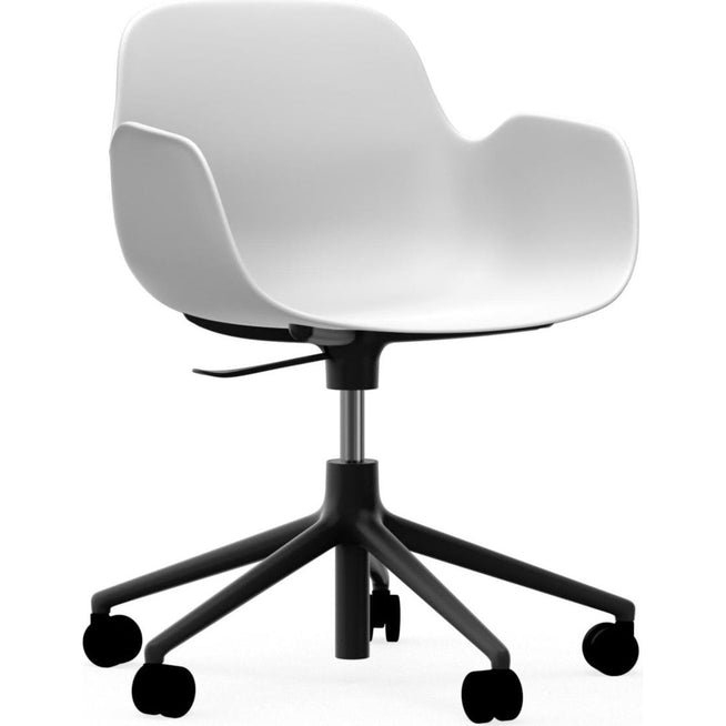 Photo of Form Armchair Swivel 5w Gas Lift Alu - Kontorstol - Black Aluminium /