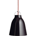 Thumbnail photo of Caravaggio 2 Pendant Black Smooth-red Textile Cord