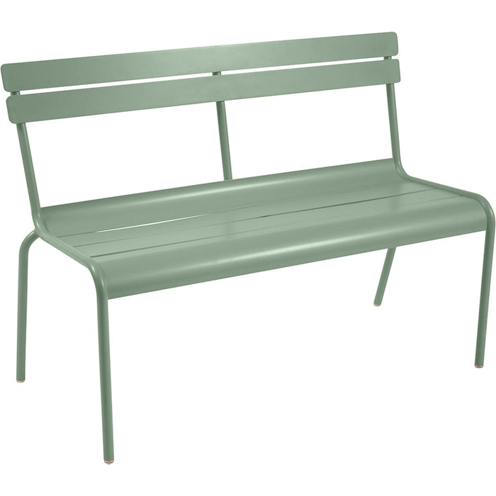 Photo of Luxembourg Bench With Backrest Cactus 82 - Garden Benches - Green - Metal