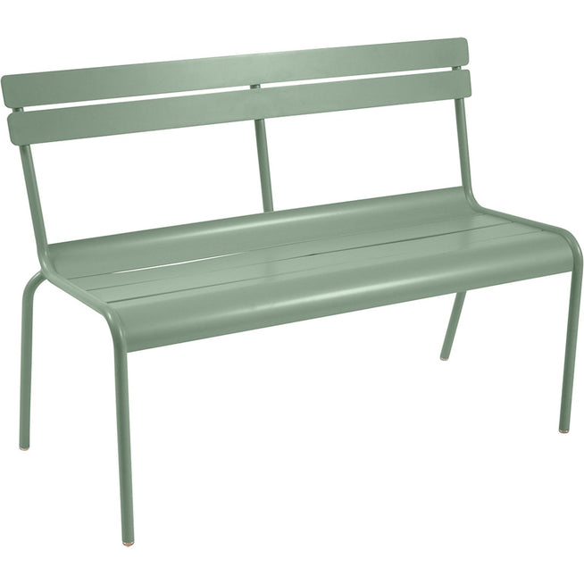 Photo of Luxembourg Bench With Backrest Cactus 82 - Garden Benches - Green - Metal