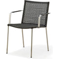 Straw Anthracite - Outdoor Dining Chairs - Foersom & Hiort-lorenzen Mdd - Black - Metal/Synthetic
