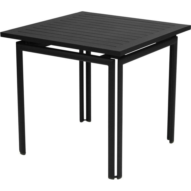 Photo of Costa Table 80 x 80 cm, Liquorice - Outdoor dining table - Black - Metal