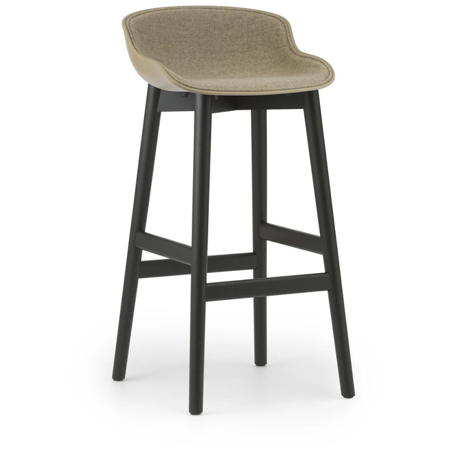 Photo of Hyg Bar Stool, Wood / Full Upholstery 75 Cm