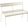 Thumbnail photo of Luxembourg Bench With Backrest Clay Grey A5 - Garden Benches - Frédéric Sofia - Green,Grey - Metal