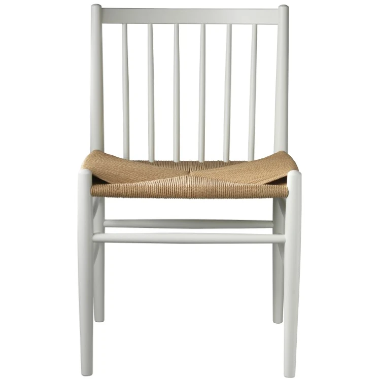 J80 Chair Beech White Painted-nature