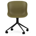 Thumbnail photo of Hyg Chair Swivel 4w - Kontorstol - Olive - Sort Aluminium - H: 84 X L: 54 X D: 53,5 X Sh: 46 Cm