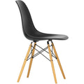 Eames Plastic Chair Dsw - 12 Deep Black - Golden Maple - Matstolar - Charles & Ray Eames - Svart - Metall/trä/plast