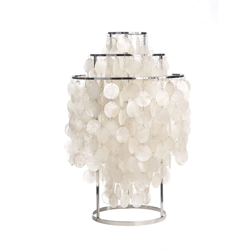 Photo of Fun 1tm Table Lamp  - Bordslampor - Verner Panton - Silver,beige