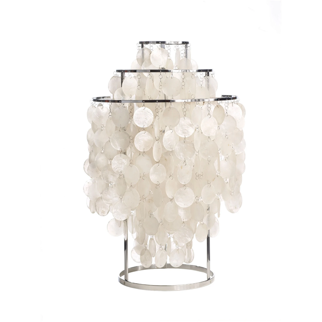 Photo of Fun 1tm Table Lamp  - Bordslampor - Verner Panton - Silver,beige