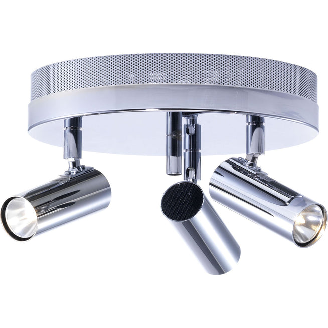 Photo of Puck Ceiling Lamp, Chrome, 3-Flame - Spotlights - Åke Hultgren - Silver