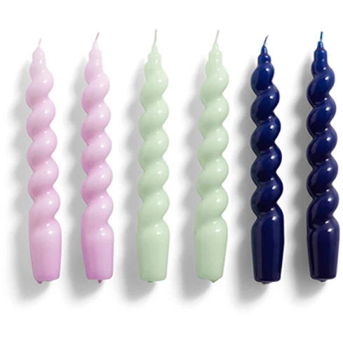 Photo of Spiral Light, 6 Pcs From Hay (Lilac, Mint, Midnight Blue)