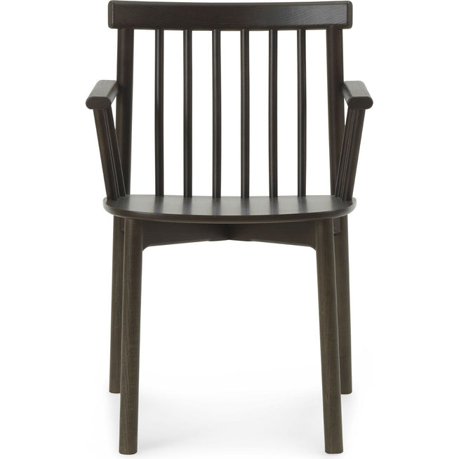 Photo of Pind Armchair - Spisebordsstol - Brown Stained Ash - W55 X D52 X H81 Cm