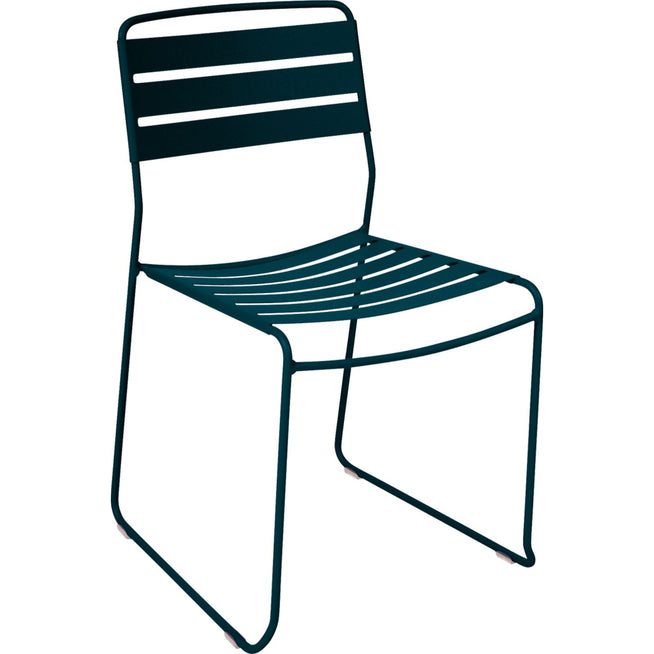 Photo of Surprising Chair, Acapulco Blue - Outdoor dining chairs - Harald Guggenbichler - Blue - Metal