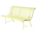 Thumbnail photo of Louisiane Bench 150 cm Frosted Lemon A6 - Garden Benches - Yellow - Metal