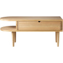 F24 Radius Bench Oak Nature Lacquered