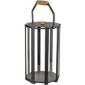 Thumbnail photo of Lightlux Lantern M/teak - Lantern - Lava Grey, Aluminium