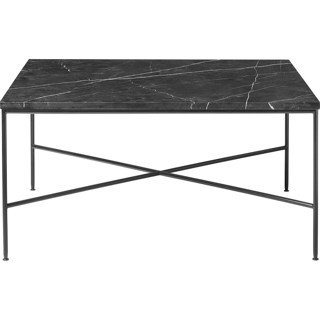 Photo of MC320 Square Coffee Table, Charcoal - Coffee Table - Paul Mccobb - Black - Metal/Stone