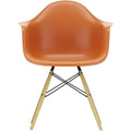 Eames Plastic Armchair Daw - 43 Rusty Orange - Golden Maple - Matstolar - Charles & Ray Eames - Orange - Metall/trä/plast