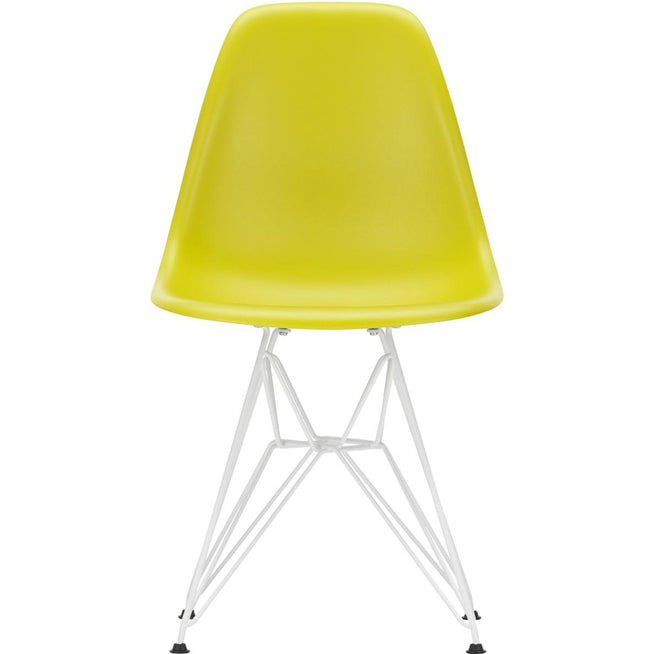 Photo of Eames Plastic Chair Dsr - 34 Mustard/white Base - Matstolar - Charles & Ray Eames - Gul - Metall/plast