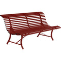 Thumbnail photo of Louisiane Bench 200 cm Chili 43 - Garden Benches - Red - Metal