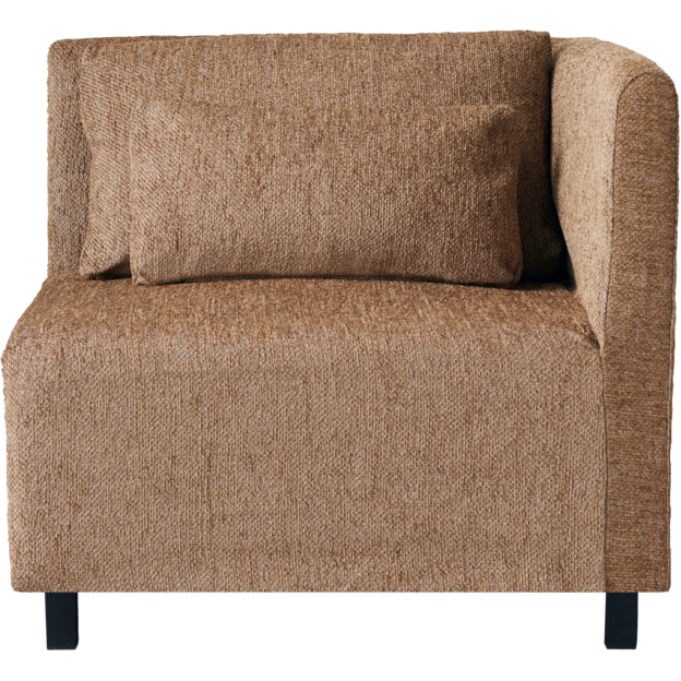 Photo of Camphor Sofa Module Corner Element Incl. 2 Cushions - Camel