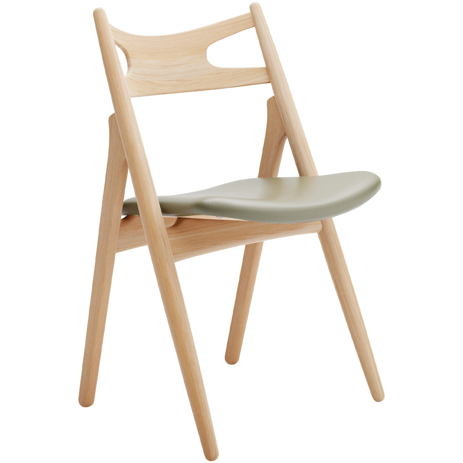 CH29p Sawbuck Chair - Oiled Oak