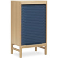 Thumbnail photo of Jalousi Cabinet - Dark Blue / Low - L: 55 x D: 40 x H: 101.5 cm
