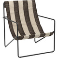 Thumbnail photo of Desert Chair - Lænestol - Black/off-white/chocolate - W63 X H77,5 X D66 Cm