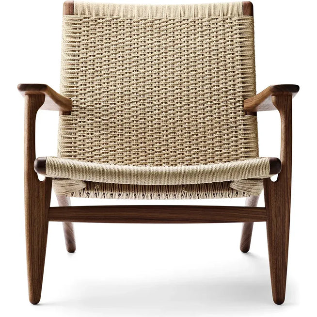 Photo of Ch25 Armchair Oiled Walnut-Natural Wicker