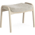 Lamino Foot Stool White Pigmented Oak/Sheep Skin