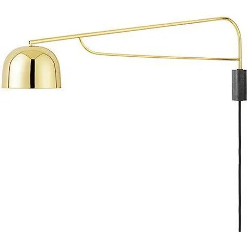 Photo of Grant Wall Lamp Brass, Large- Steel, Granite