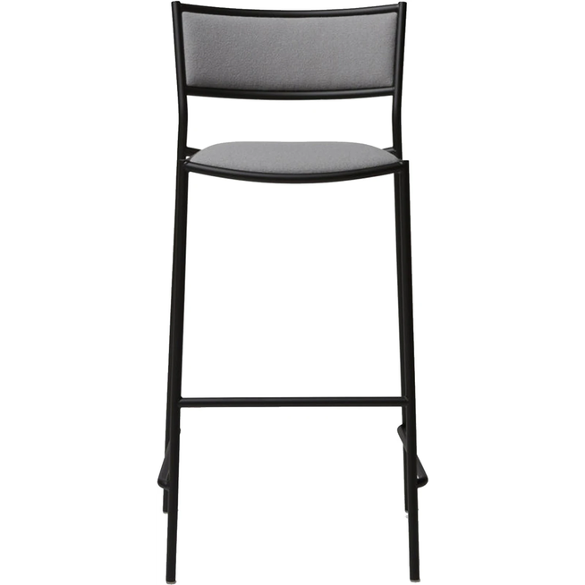Photo of Jig Bar Stool - H 750, Stone Grey, Fabric C+, Kvadrat - Hallingdal 65 0944 - Barstolar & Barpallar