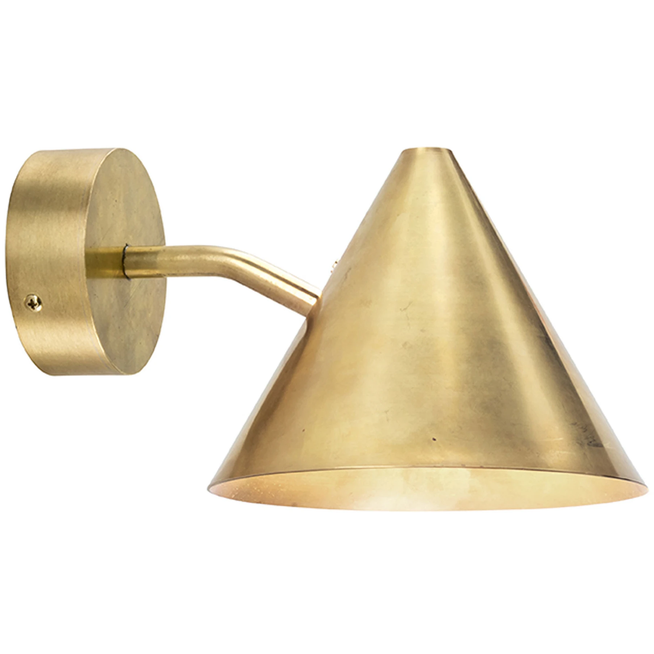 Photo of Tratten Wall Lamp Mini Raw Brass - Wall Lamps - Gold