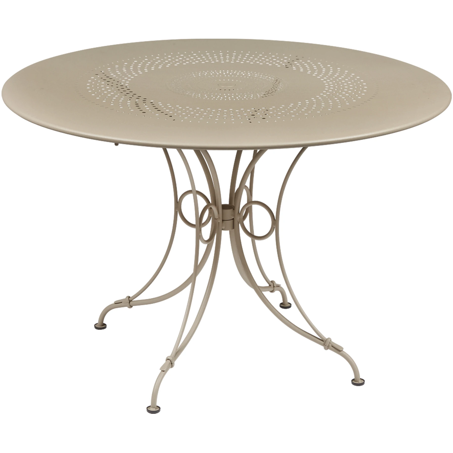 1900 Table Ø 117 cm, Nutmeg - Outdoor dining table - Beige - Metal