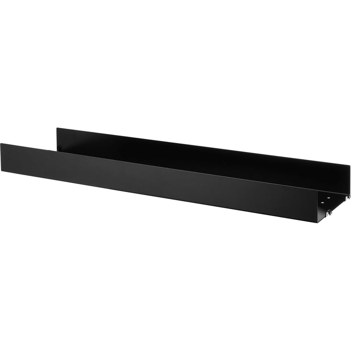 Photo of String Metal Shelving - High Edge 78x20 - Black - 1-pack