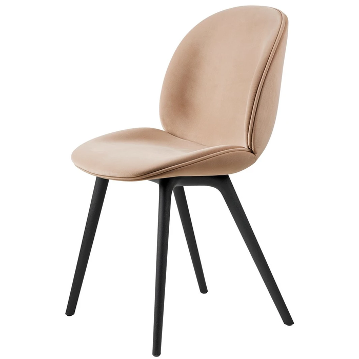 Photo of Beetle Dining Chair, Fully Upholstered, Plastic Base