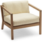 Virkelyst Chair, Teak, Fossflakes Padding, Outdoor Textile /