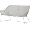 Thumbnail photo of Breeze 2-seater Lounge Sofa 5567 li/ls/lw - Garden Sofa - White-Grey - W: 154 x D: 76 x H: 78 x Sh: 37 cm