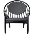 Thumbnail photo of Poul M. Volther Armchair - J166 Jørna - Black/beige