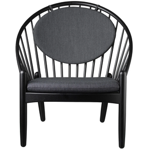 Photo of Poul M. Volther Armchair - J166 Jørna - Black/beige