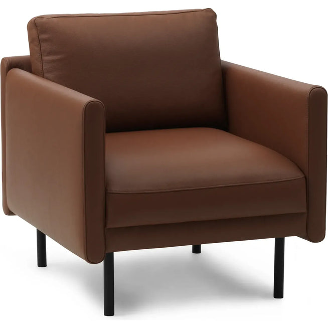 Photo of Rar Armchair - Lænestol - Omaha Leather Cognac - W79 X D87 X H81 Cm