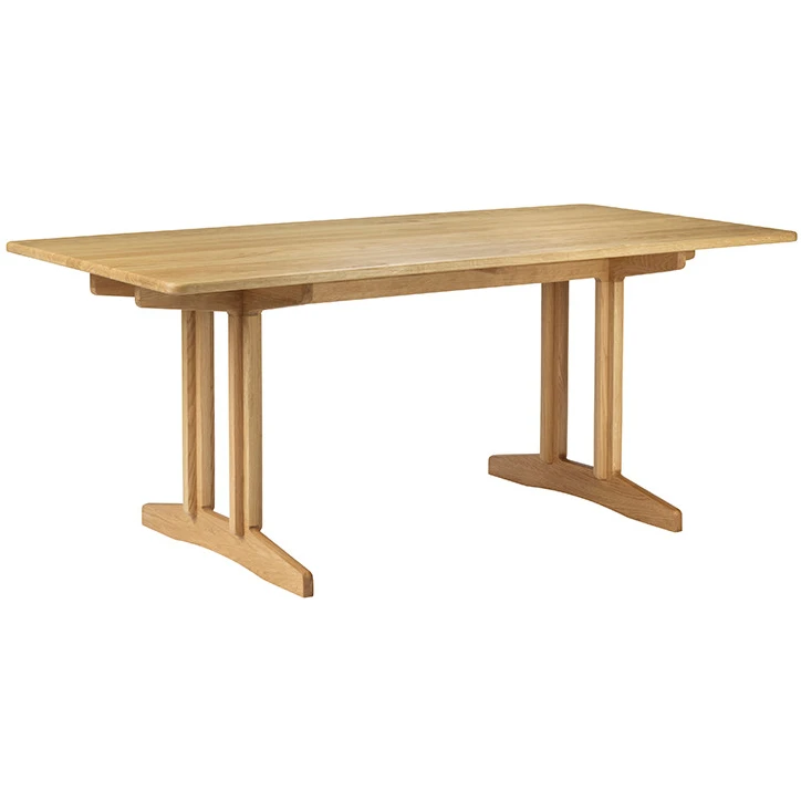 C64 Shaker Table from Fdb Møbler (180 x 90 cm, oak solid, oiled)